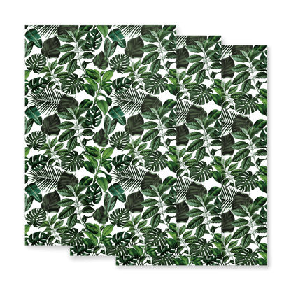 "Ellie" Tropical Monstera Plant Wrapping Paper - Polychrome Goods 🍊