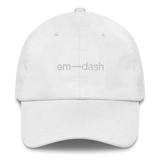 em—dash Embroidered Hat - Polychrome Goods