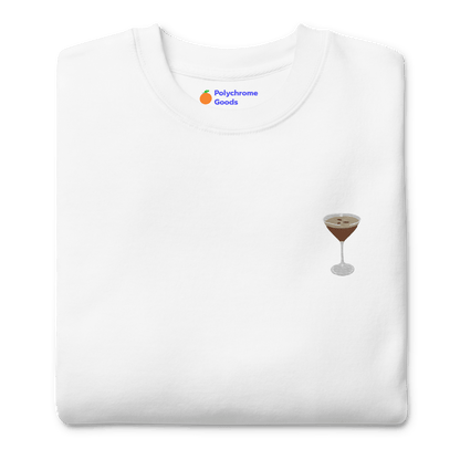 Espresso Martini Embroidered Sweatshirt - Polychrome Goods 🍊