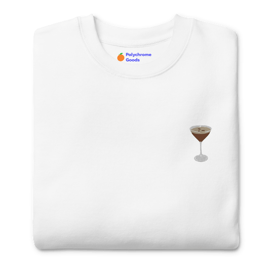 Espresso Martini Embroidered Sweatshirt - Polychrome Goods 🍊