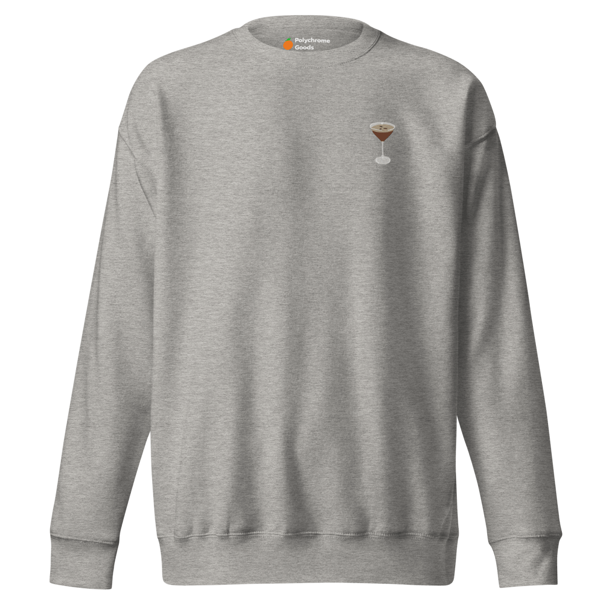 Espresso Martini Embroidered Sweatshirt - Polychrome Goods 🍊