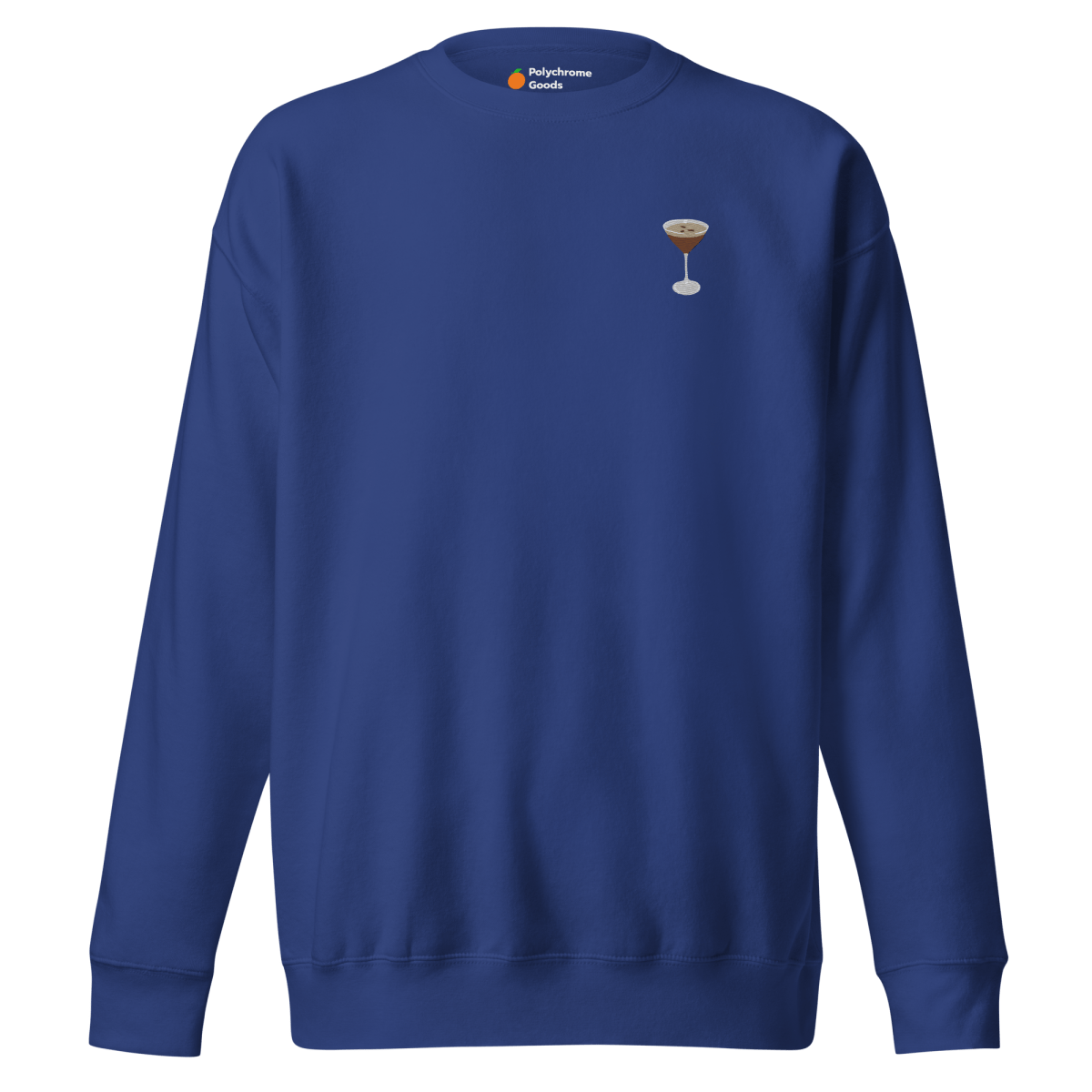 Espresso Martini Embroidered Sweatshirt - Polychrome Goods 🍊