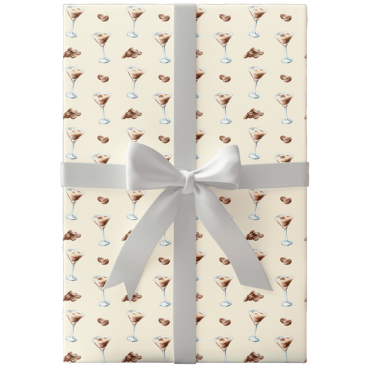 Espresso Martini 🍸 Wrapping Paper - Polychrome Goods