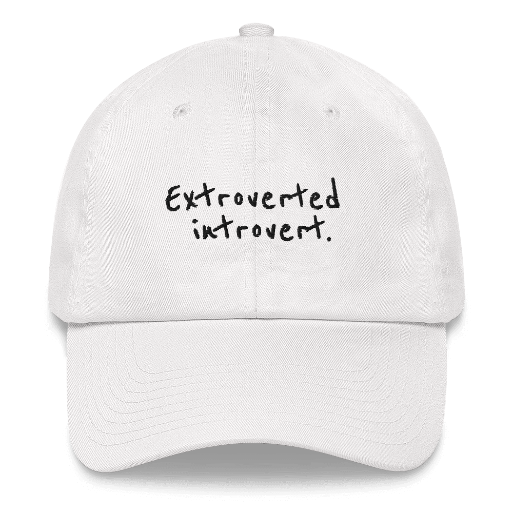 Extroverted Introvert Embroidered Hat Polychrome Goods 🍊