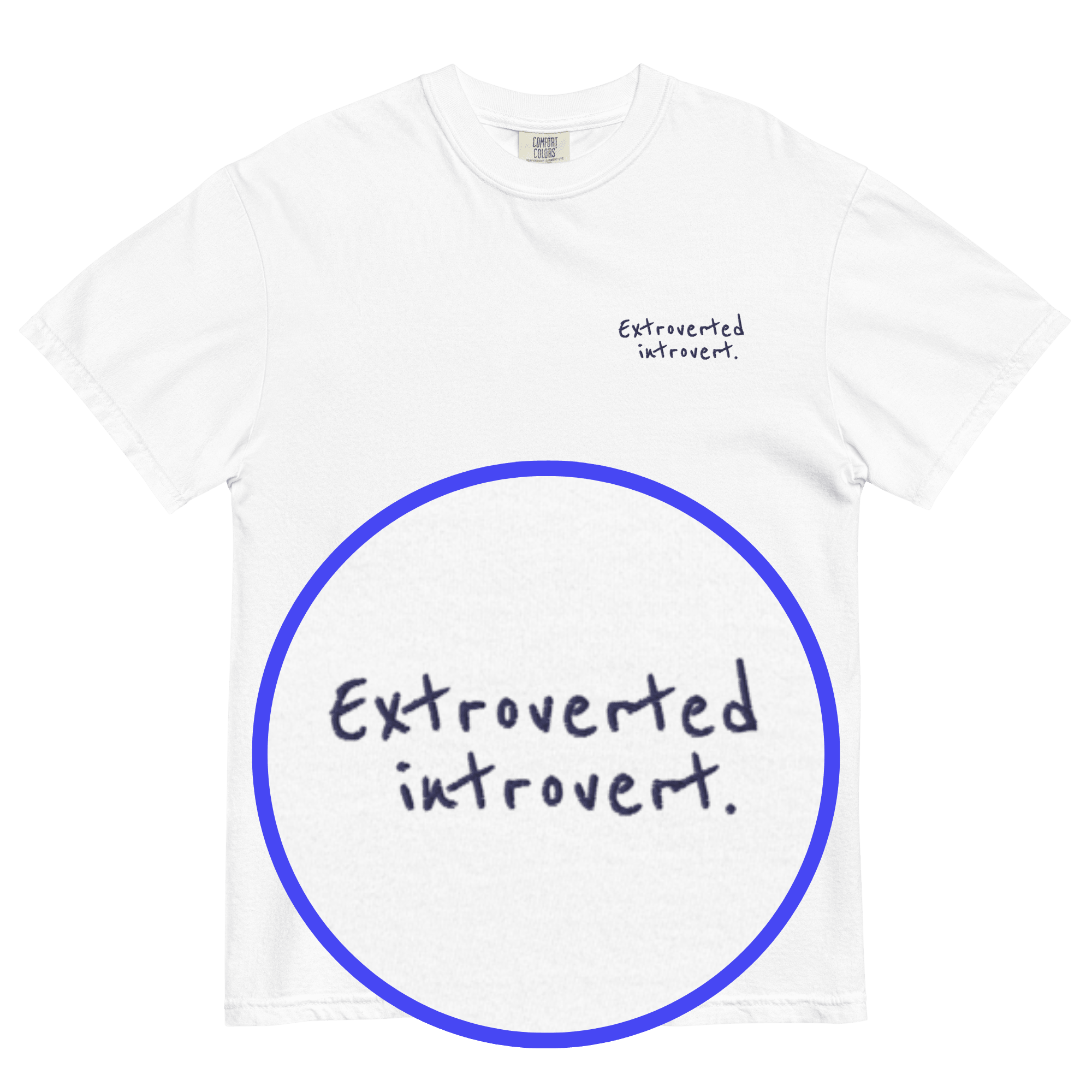 Extroverted Introvert Embroidered Shirt - Polychrome Goods 🍊