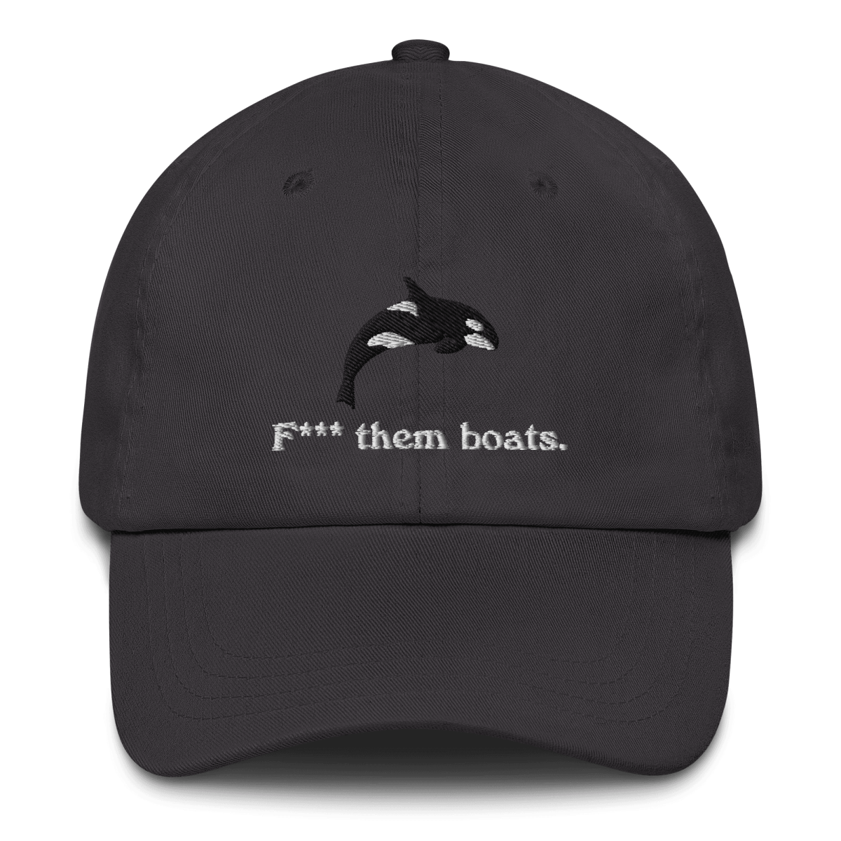 Orca Whale Embroidered Dad Hat: Shop at Polychrome Goods