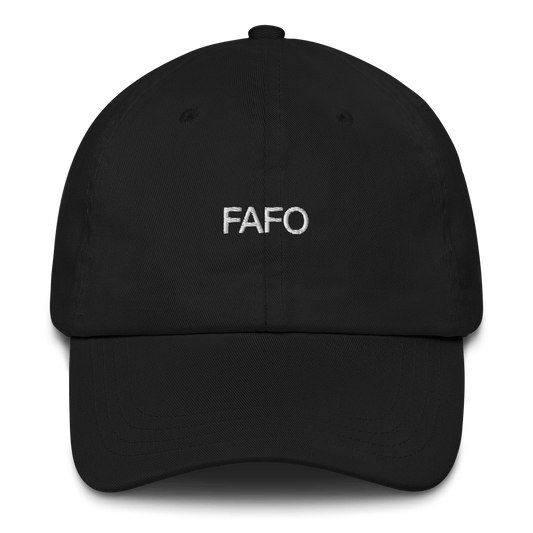 FAFO [Fuck Around And Find Out] Embroidered Hat - Polychrome Goods