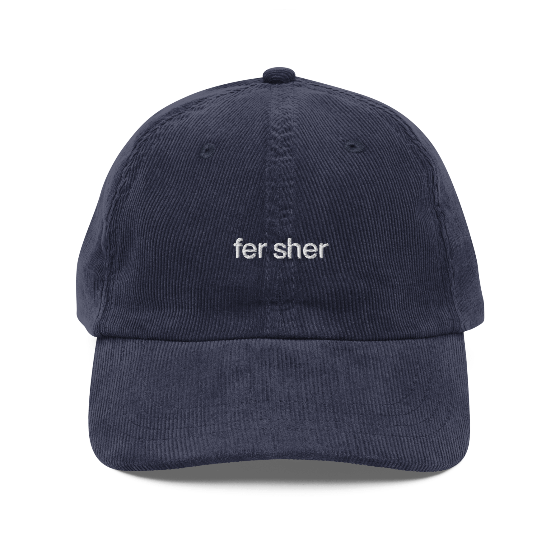 Fer Sher Embroidered Corduroy Hat - Polychrome Goods