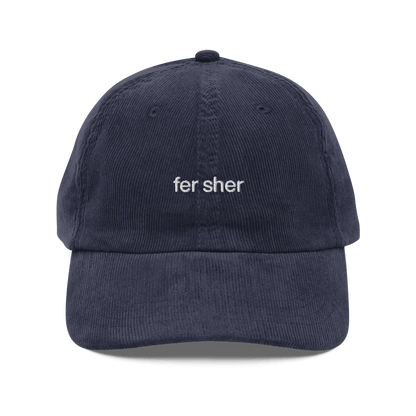 Fer Sher Embroidered Corduroy Hat - Polychrome Goods