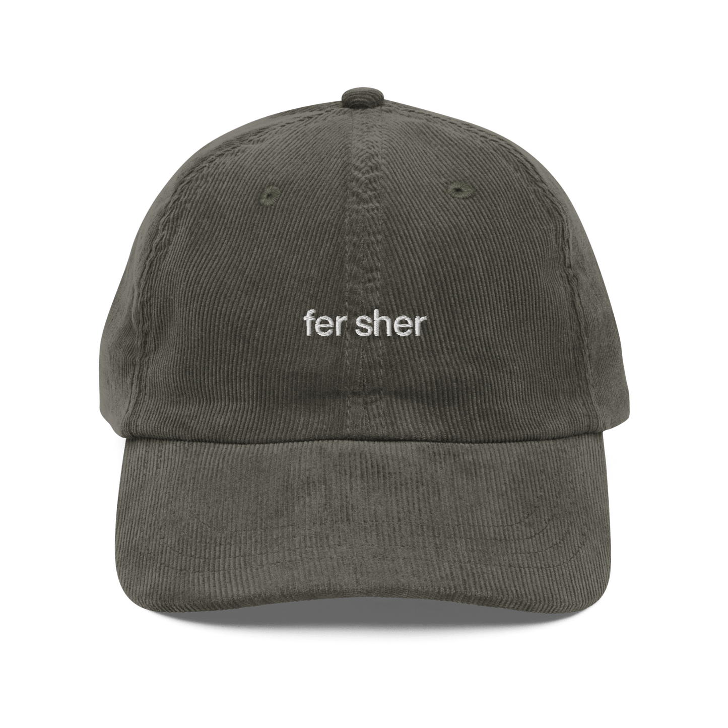 Fer Sher Embroidered Corduroy Hat - Polychrome Goods