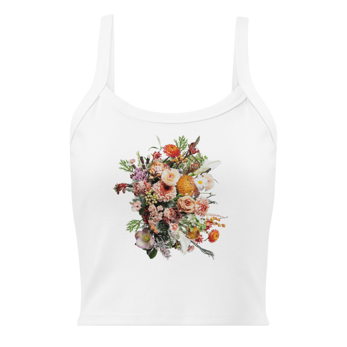 Flower Bunch Tank Top Shirt - Polychrome Goods 🍊