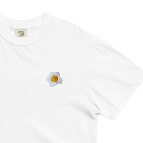 Fried Egg Embroidered T-Shirt 🍳