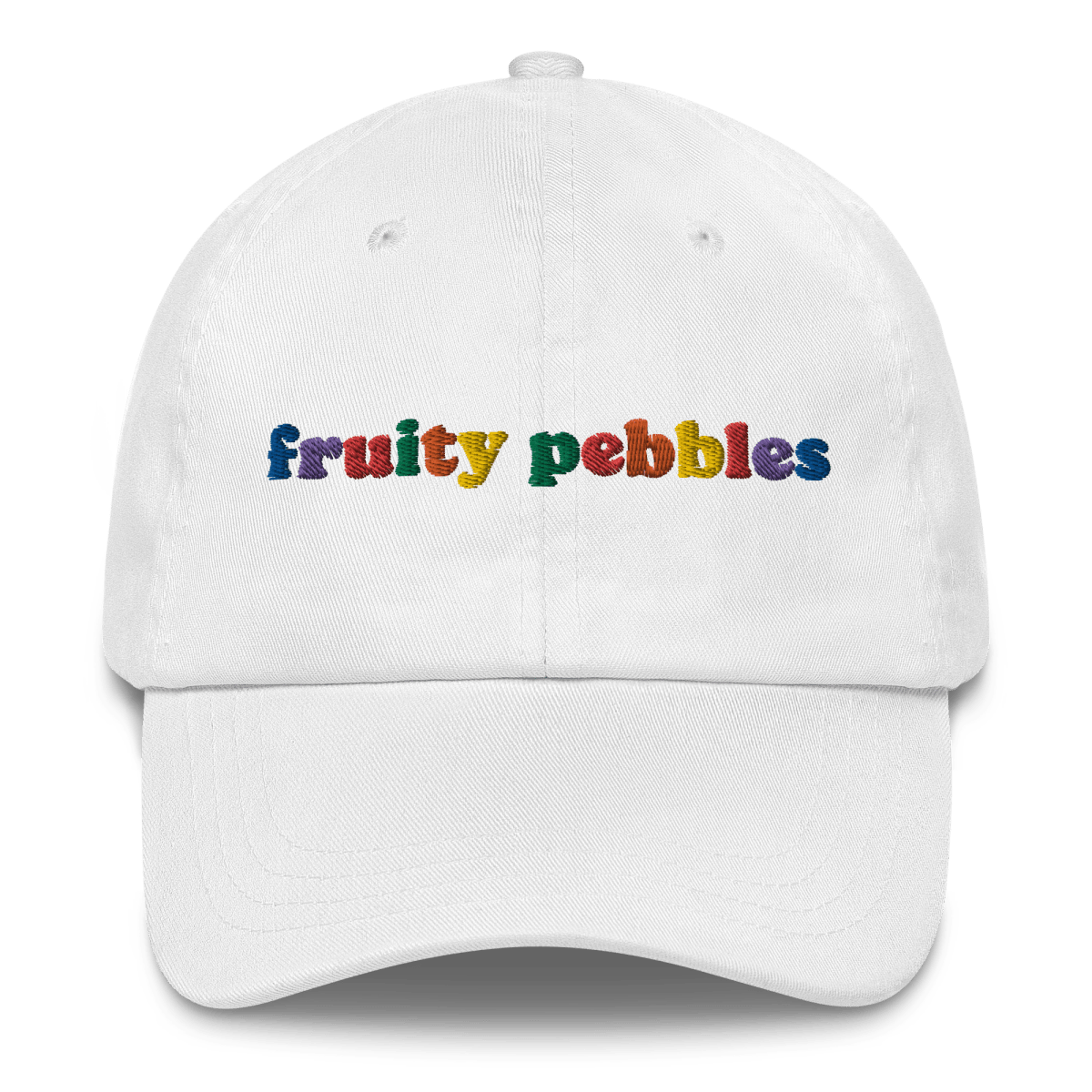 Fruity Pebbles Embroidered Hat - Polychrome Goods 🍊