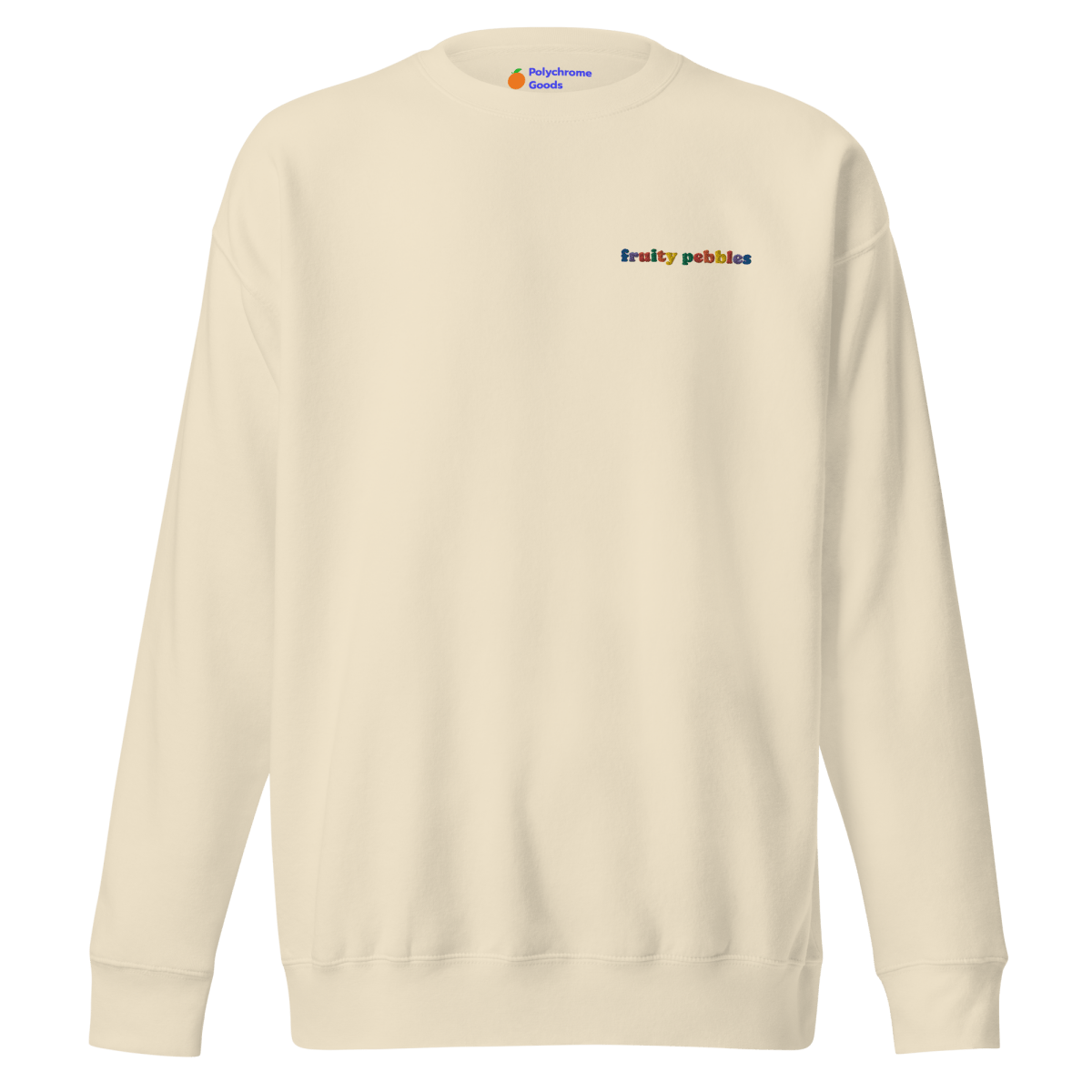 Fruity Pebbles Embroidered Sweatshirt - Polychrome Goods 🍊