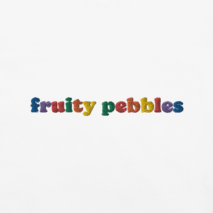 Fruity Pebbles Embroidered T-Shirt - Polychrome Goods 🍊