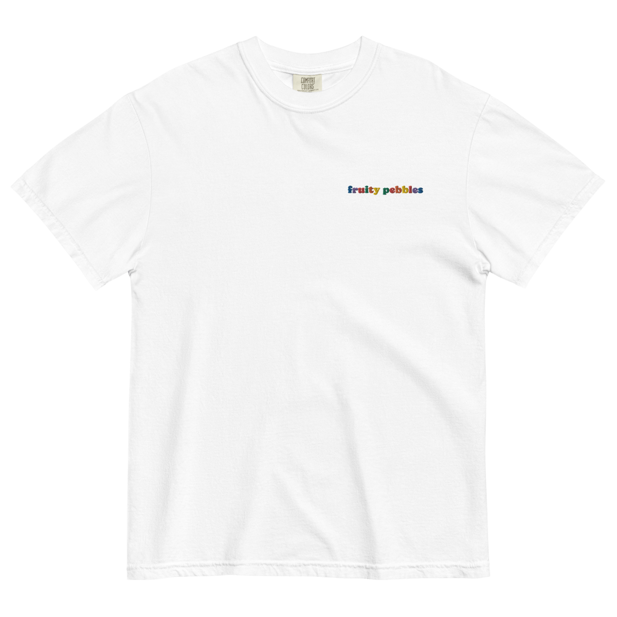 Fruity Pebbles Embroidered T-Shirt - Polychrome Goods 🍊