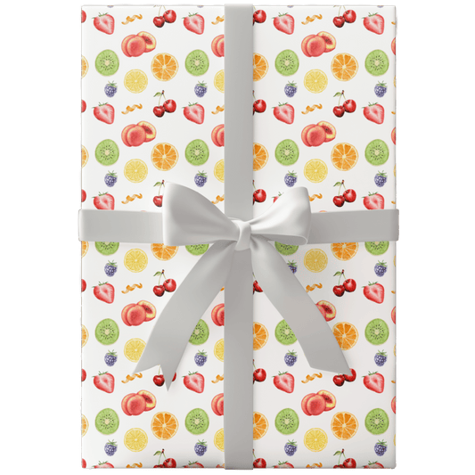 Fruity 🍊🍒🍌 Wrapping Paper - Polychrome Goods