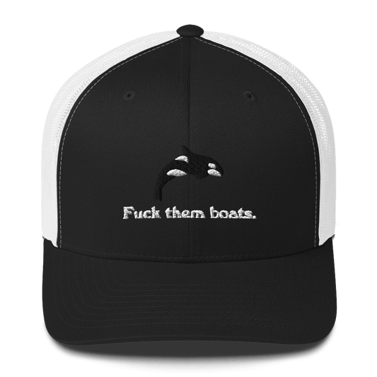 Fuck them boats. Trucker Hat - Polychrome Goods 🍊