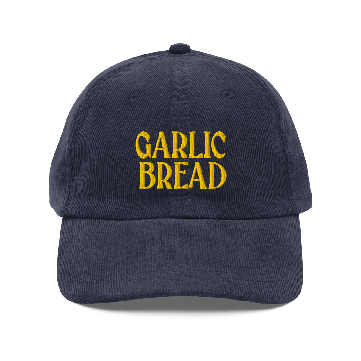 Garlic Bread Embroidered Corduroy Hat 🧄🍞 - Polychrome Goods 🍊