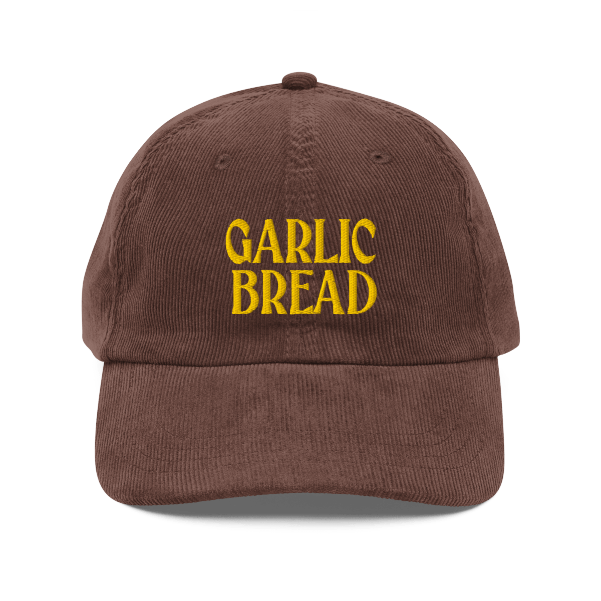 Garlic Bread Embroidered Corduroy Hat 🧄🍞 - Polychrome Goods 🍊