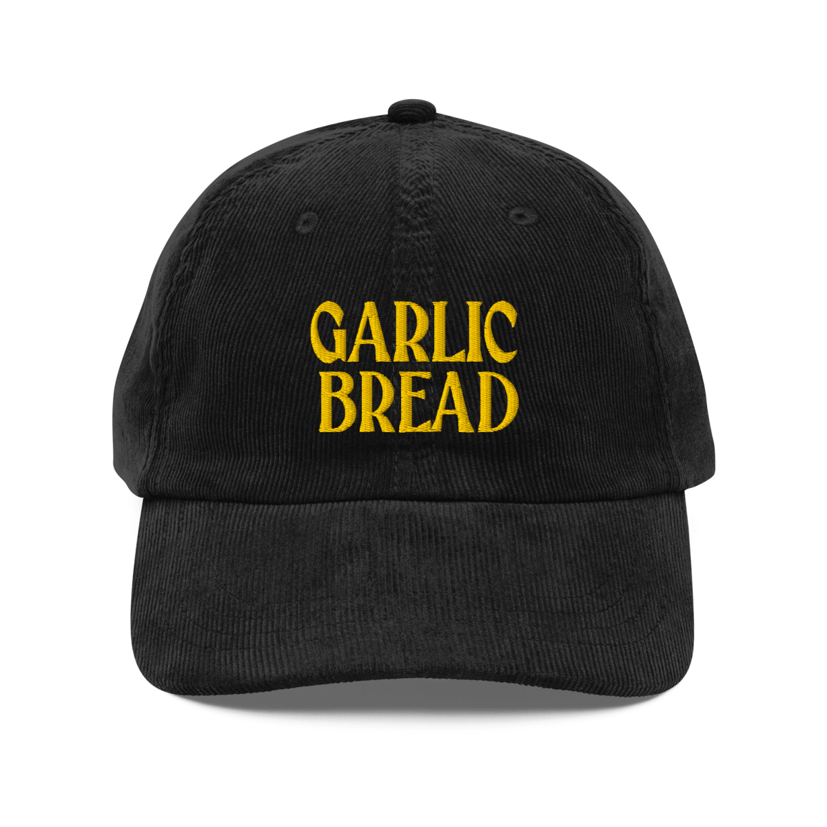 Garlic Bread Embroidered Corduroy Hat 🧄🍞 - Polychrome Goods 🍊