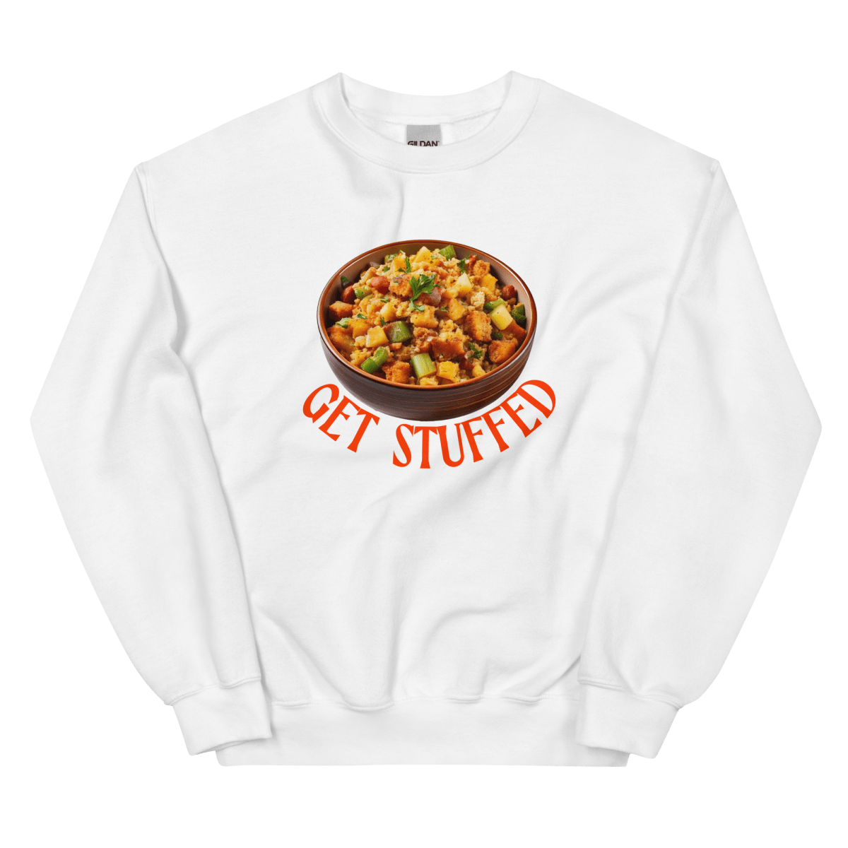 Get Stuffed Thanksgiving Stuffing Sweatshirt - Polychrome Goods 🍊