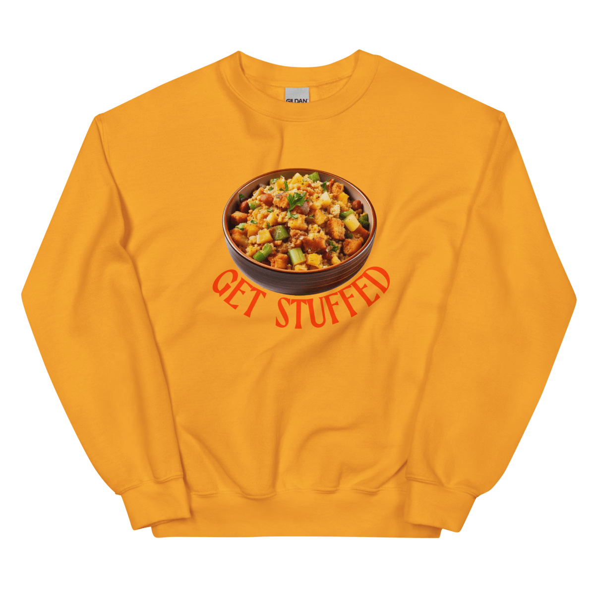 Get Stuffed Thanksgiving Stuffing Sweatshirt - Polychrome Goods 🍊