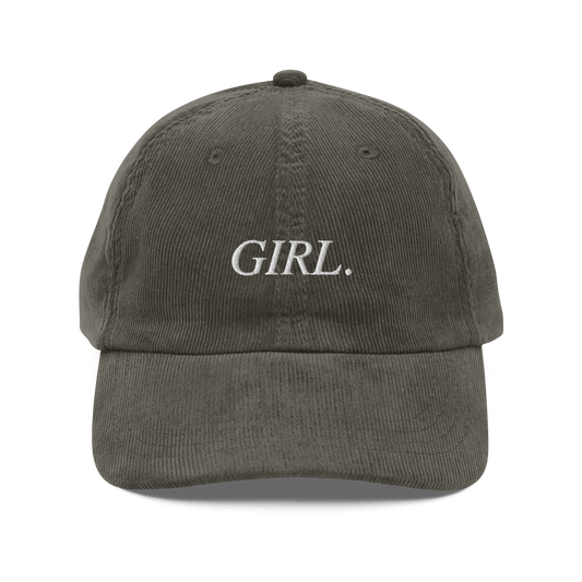 GIRL. Embroidered Corduroy Hat - Polychrome Goods