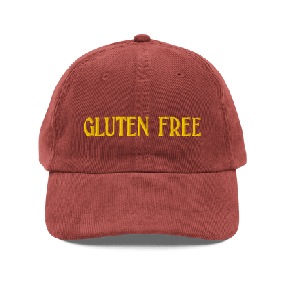 GLUTEN FREE Embroidered Corduroy Hat - Polychrome Goods 🍊