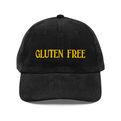 GLUTEN FREE Embroidered Corduroy Hat - Polychrome Goods 🍊