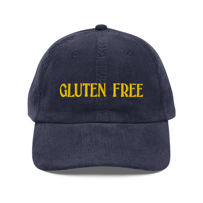 GLUTEN FREE Embroidered Corduroy Hat - Polychrome Goods 🍊