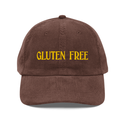 GLUTEN FREE Embroidered Corduroy Hat - Polychrome Goods 🍊