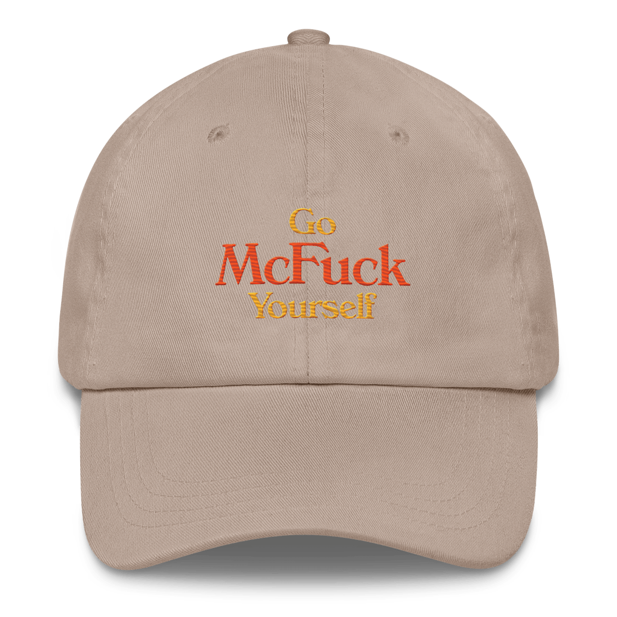 Go McFuck Yourself Embroidered Dad Hat - Polychrome Goods 🍊