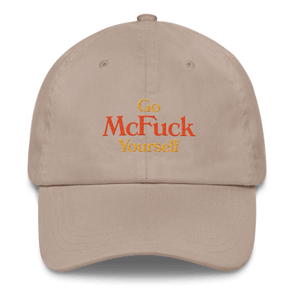 Go McFuck Yourself Embroidered Dad Hat - Polychrome Goods 🍊