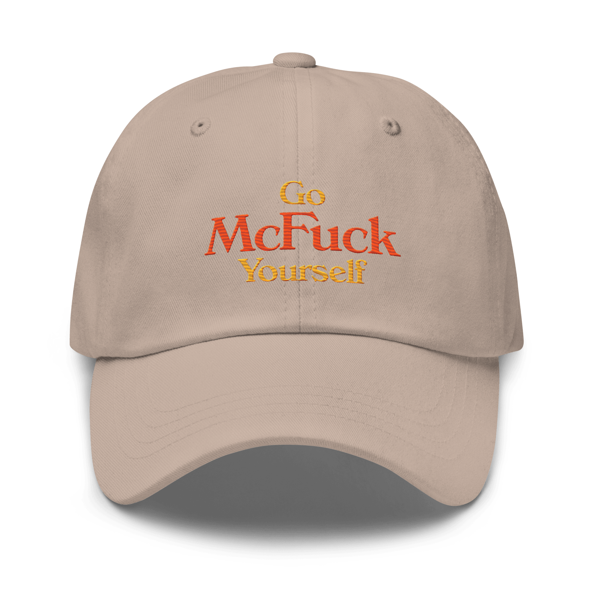 Go McFuck Yourself Embroidered Dad Hat - Polychrome Goods 🍊