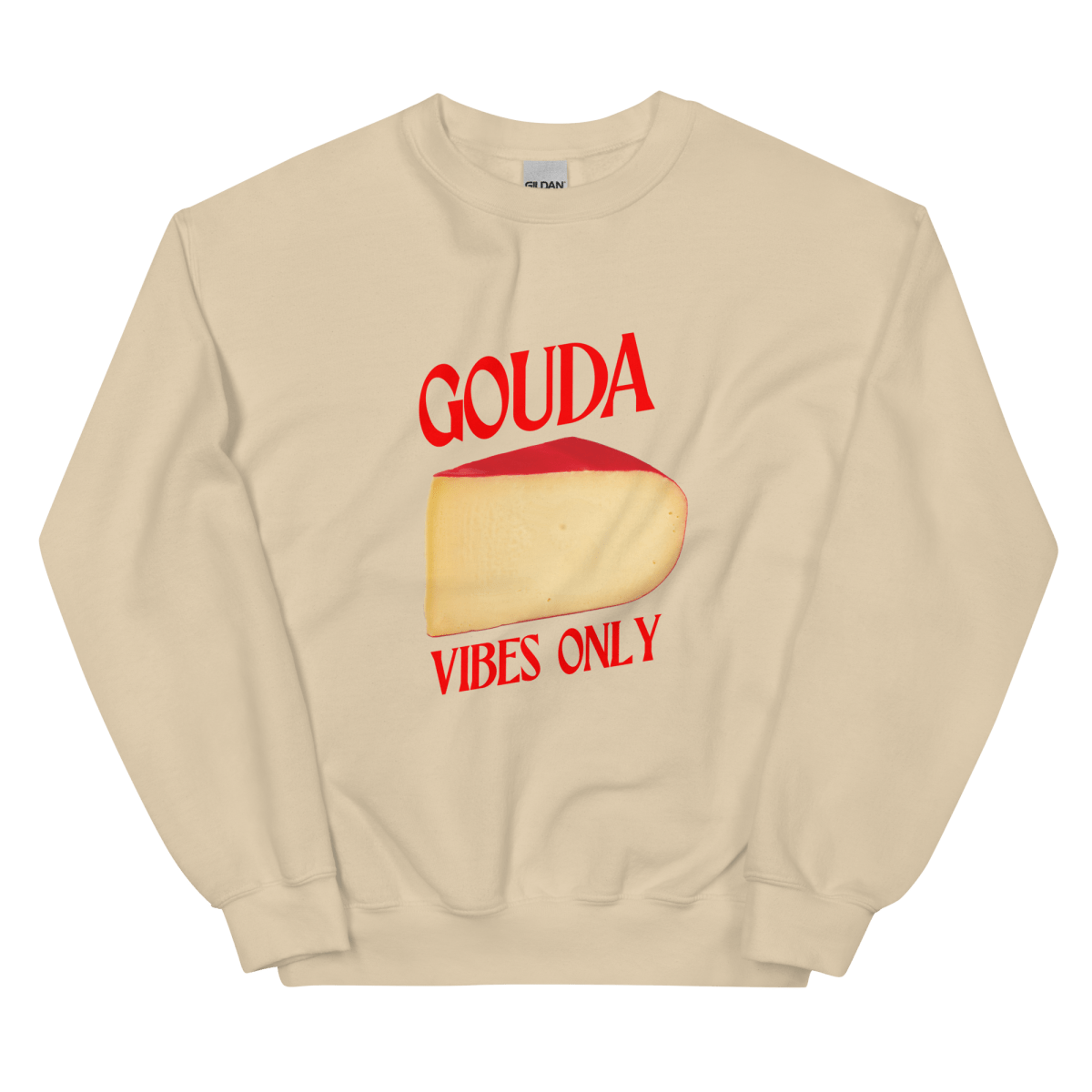 GOUDA Vibes Only Cheese Sweatshirt 🧀 - Polychrome Goods 🍊