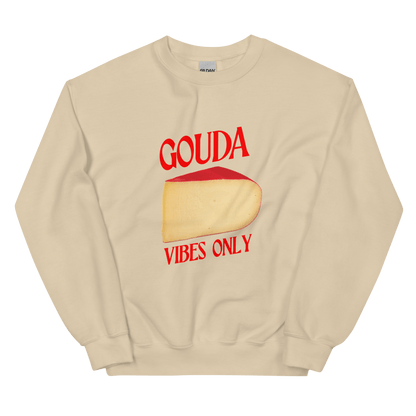 GOUDA Vibes Only Cheese Sweatshirt 🧀 - Polychrome Goods 🍊