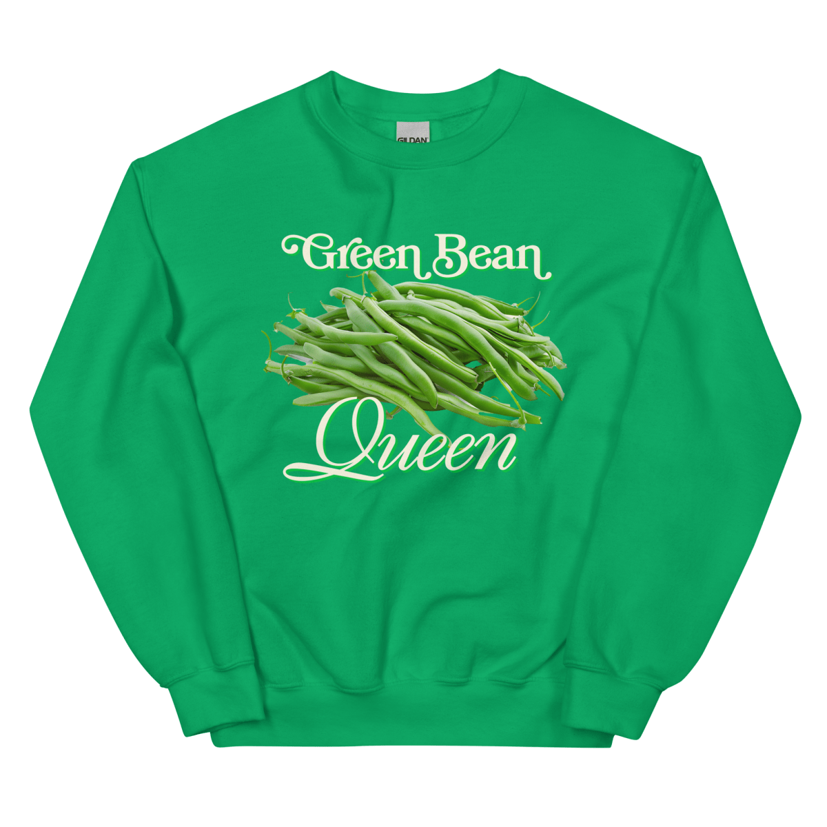 Green Bean Queen Thanksgiving Sweatshirt - Polychrome Goods 🍊