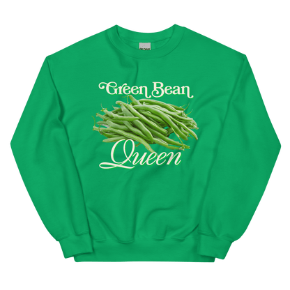 Green Bean Queen Thanksgiving Sweatshirt - Polychrome Goods 🍊