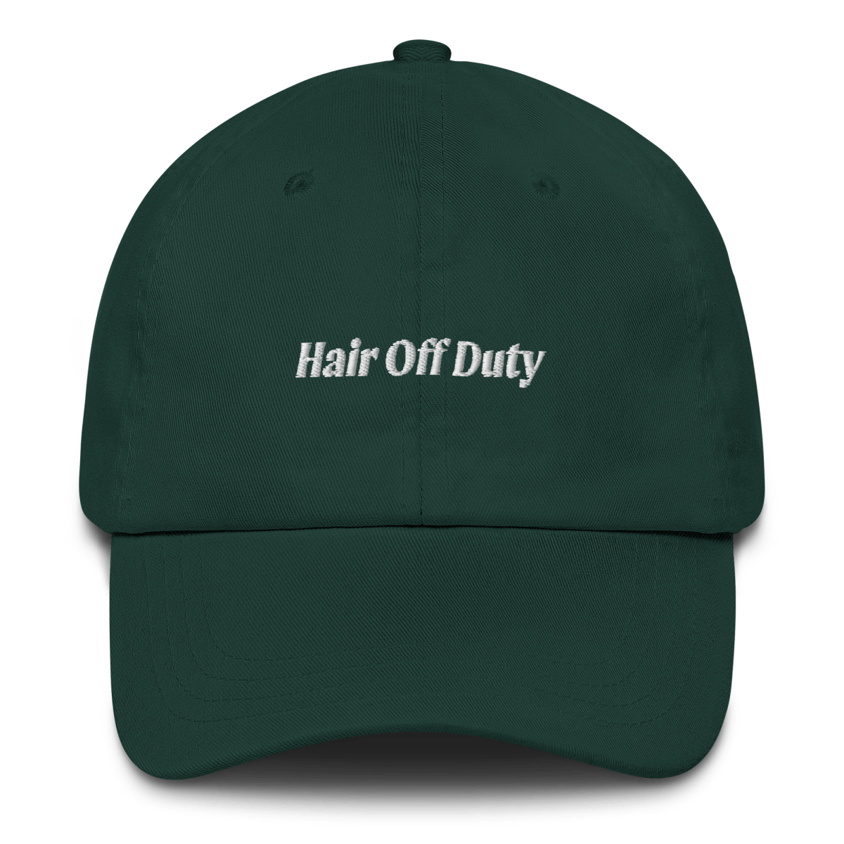 Hair Off Duty Embroidered Dad Hat - Polychrome Goods 🍊