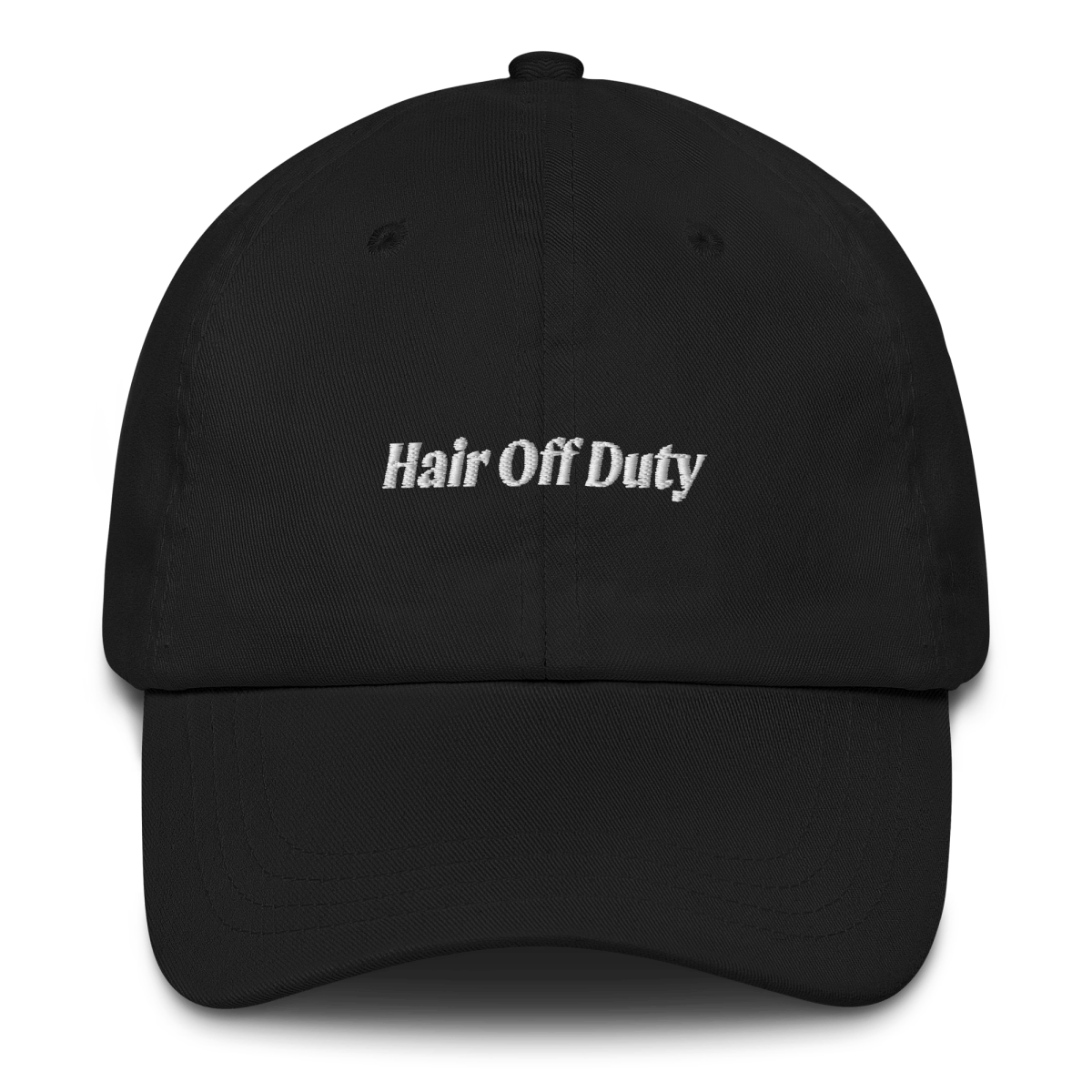 Hair Off Duty Embroidered Dad Hat - Polychrome Goods 🍊