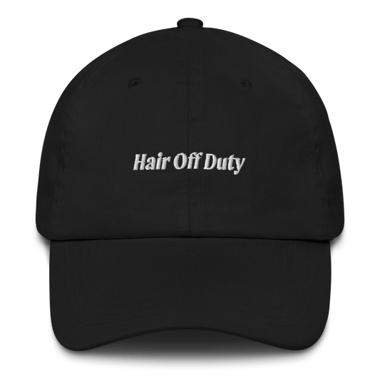 Hair Off Duty Embroidered Dad Hat - Polychrome Goods 🍊