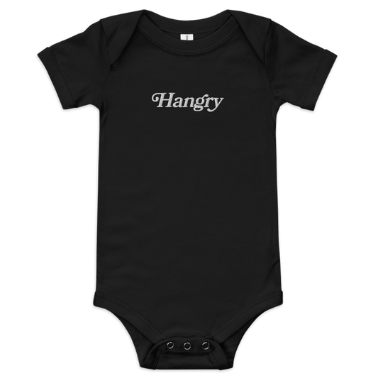 Hangry Embroidered Baby Onesie - Polychrome Goods 🍊