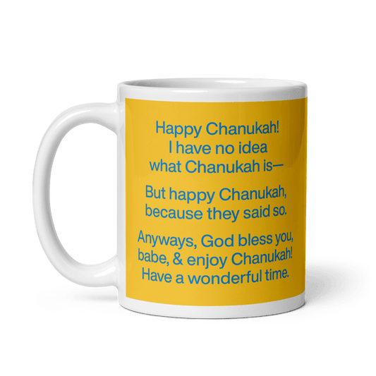 Happy Chanookah Mug — Smokey Robinson Chanukah - Polychrome Goods