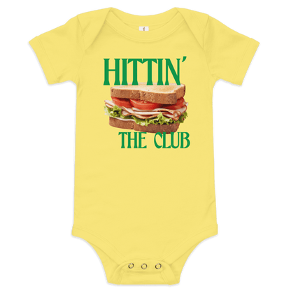 Hittin' The Club Baby Onesie - Polychrome Goods 🍊