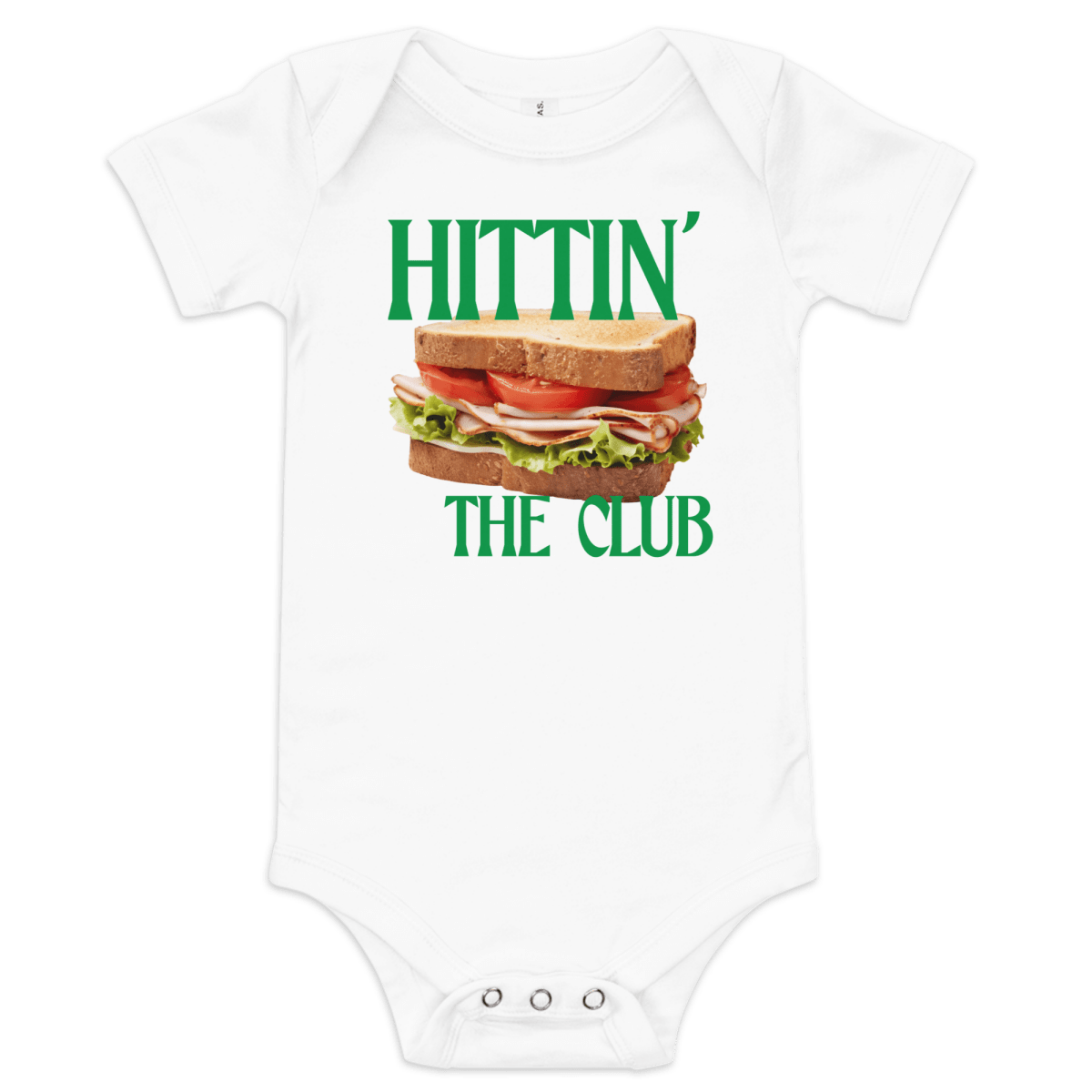 Hittin' The Club Baby Onesie - Polychrome Goods 🍊