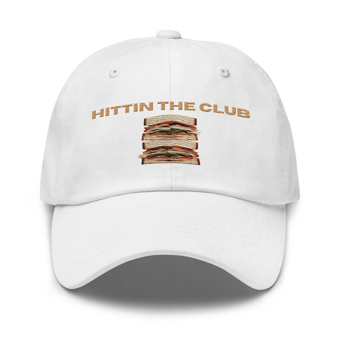 Hittin' the Club Sandwich Embroidered Dad Hat - Polychrome Goods 🍊