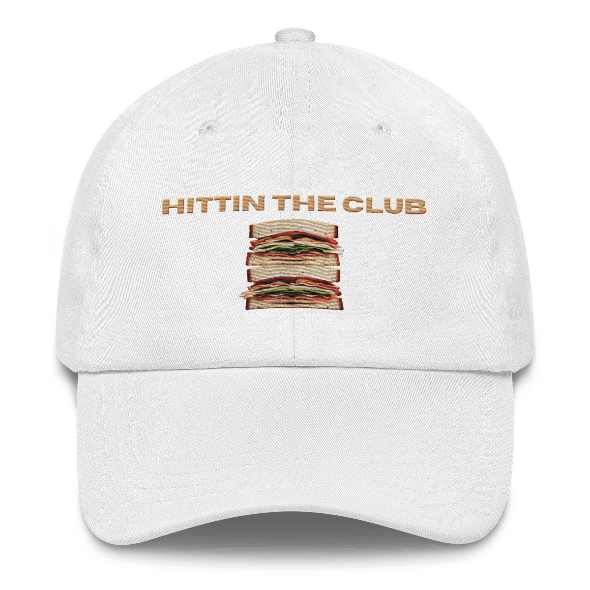 Hittin' the Club Sandwich Embroidered Dad Hat - Polychrome Goods 🍊