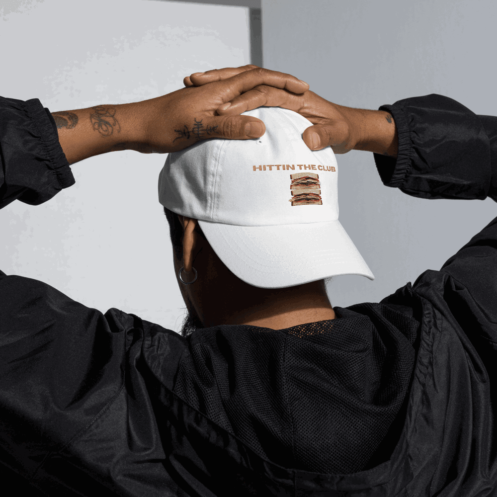 Hittin' the Club Sandwich Embroidered Dad Hat - Polychrome Goods 🍊