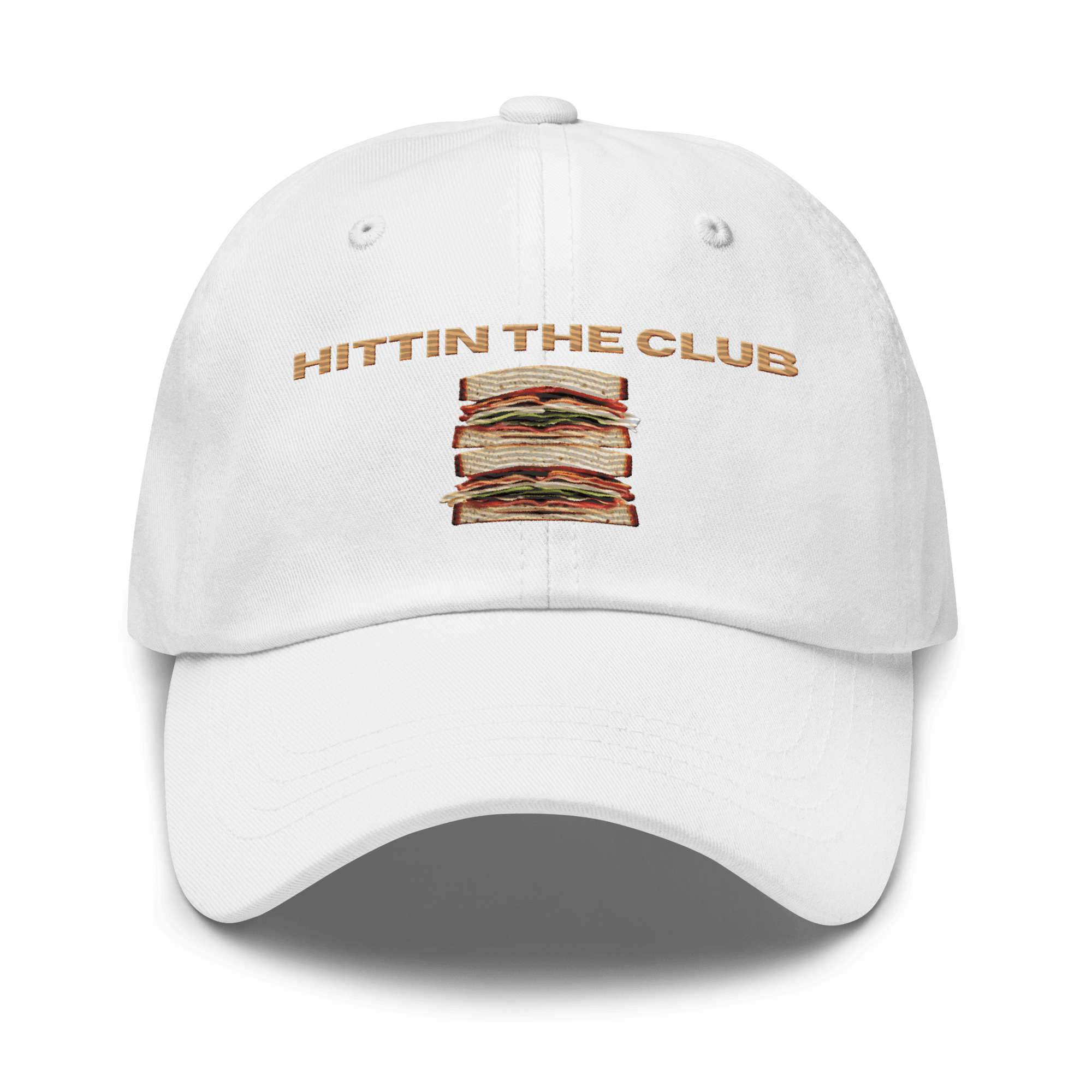 Hittin' the Club Sandwich Embroidered Dad Hat - Polychrome Goods 🍊